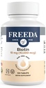 FREEDA biotin 10.000 mcg - Kosher hår, hud og negle tillæg - høj potens B7 for hårvækst & stærke negle - Vegan tabletter med D-biotin - 100 små tabletter