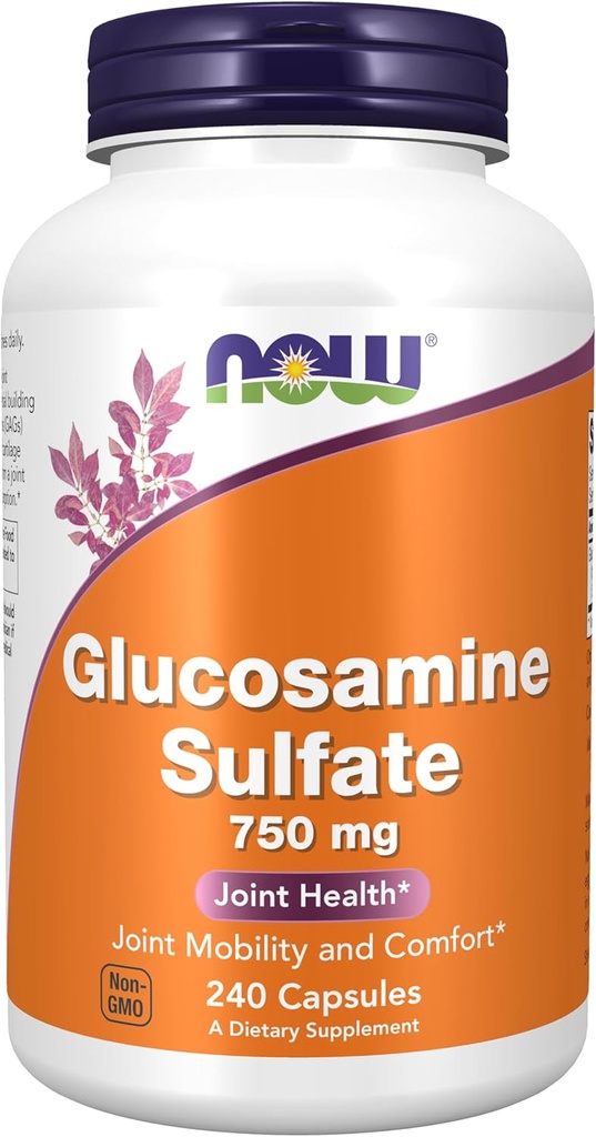 Now Foods Supplements, Glucosamin Sulfate 750 mg, with UL Dietary Supplement Certification, 240 Veg Capsules