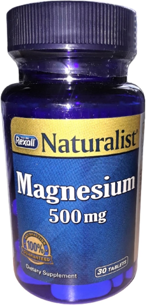Rexall Magnesium 500 Mg - tabletter, 30 Ct