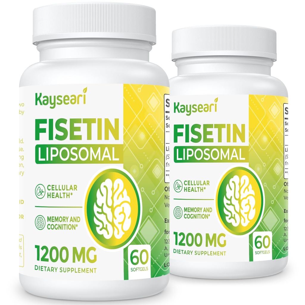 Fiskein 1200mg Liposomal Fiskein Kognitiv støtte Ikke- GMO 120 Kapsler