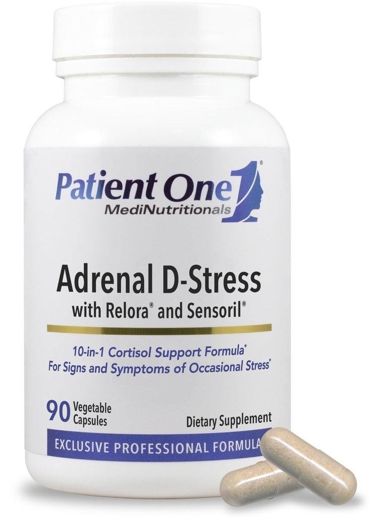 Patient 1 Adrenal D- Stress Note 124; supplement til støtte sund stress Response og Cortisol Niveauer *