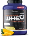 Ultimate Nutrition Prostar Whey Protein Powder Isolate, Mango - Low Carb, High Protein Powder Shake for Muscle Gain & Recovery - Lavnatrium, Low- Fat & Keto Friendly - 5.28 lbs Tub