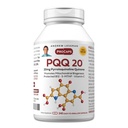 ANDREW LSSMAN PQQ 20mg - 240 kapsler - 20mg Pyrroloquinoline Quinone, Natural Protective Compound Supports Vital Organs, Heart, Brain, Lever, immunsystem. Mitokondriel Biogenese, Ingen tilsætningsstoffer