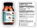 DR WAKDEs Arjuna Kapsler (Terminalia arjuna) Name 124; 60 Veg Caps konsekvente 124; Ayurvedic Supplement