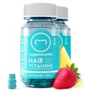 Sugarbear Hår Vitamin Gummy 2 måneder Supply Extra Strength Biotin 6000mcg, Vækst til mænd og kvinder, Vegansk Vitamin B12, MSM, Inositol, Omega 3, Elderberry, Certified Kosher, Halal, Cruelty- Free