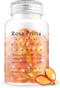 Unichi Rose Oil Vitamin E supplement til hud sundhed og regenerering, menstruationscyklus mood management, ånde genopfrisk, 90 Softgels