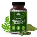 SAPTAMVEDA Natural Moringa Tablets, Drumstick Leaf Tablets (120 Tablets) - 500mg Everywords 124; Natural Multi- Vitamin Buddy 124; Rig i Antioxidant, Immunity Booster Buddy 124; God til hår & Hud fra Indien Farms