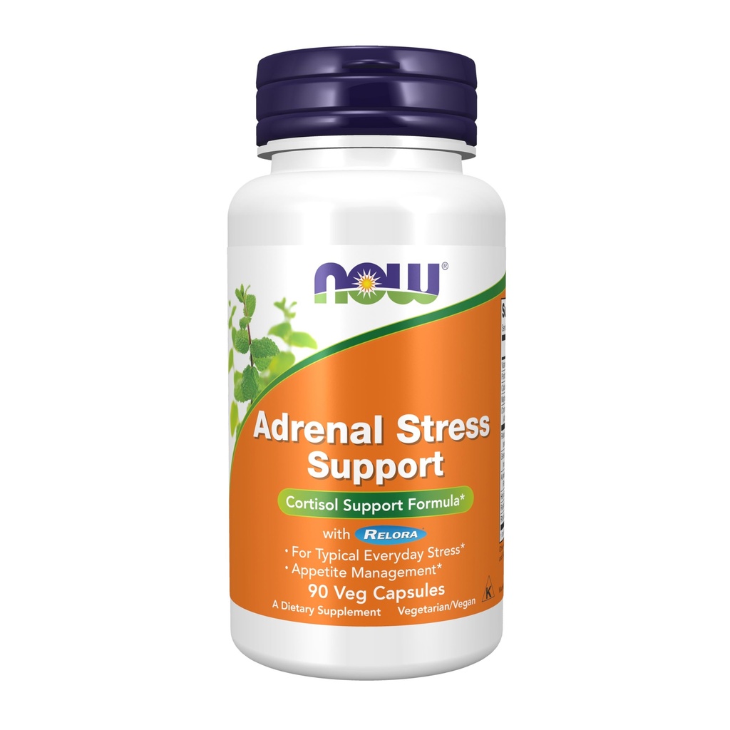 Now Foods Supplements, Adrenal Stress Support, Cortisol Support Formel * med relora ®, For typisk hverdagsstress *, Appetite Management *, 90 Veg Kapsler