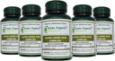 Grøn Organic Supplements 'Alpha Lipoic Acid Complex, ALA, 90 VCaps Alpha Lipoic Acid Capsules (pakning med 5)