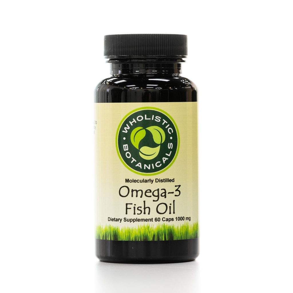 Omega-3 Fish Oil Capsule - Gluten- Free Brain Supplement, Joint Support - Hårtab Supplement - 60 ct