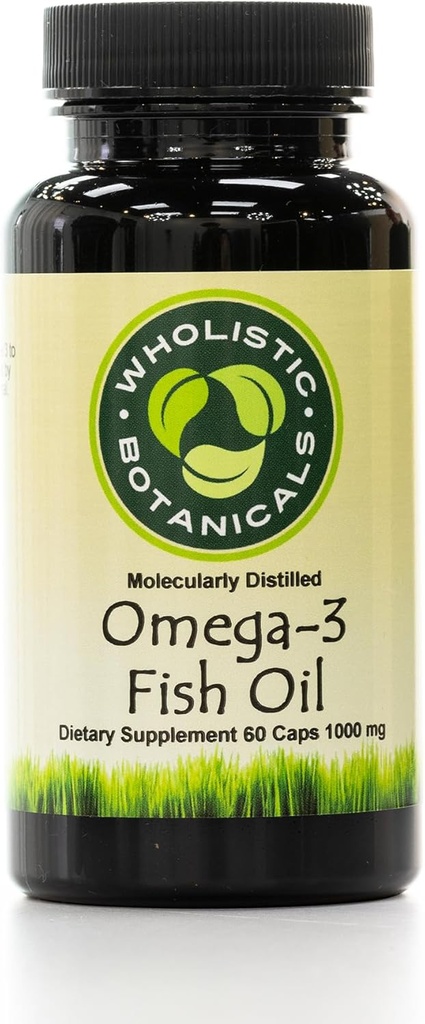 Omega-3 Fish Oil Capsule - Gluten- Free Brain Supplement, Joint Support - Hårtab Supplement - 60 ct