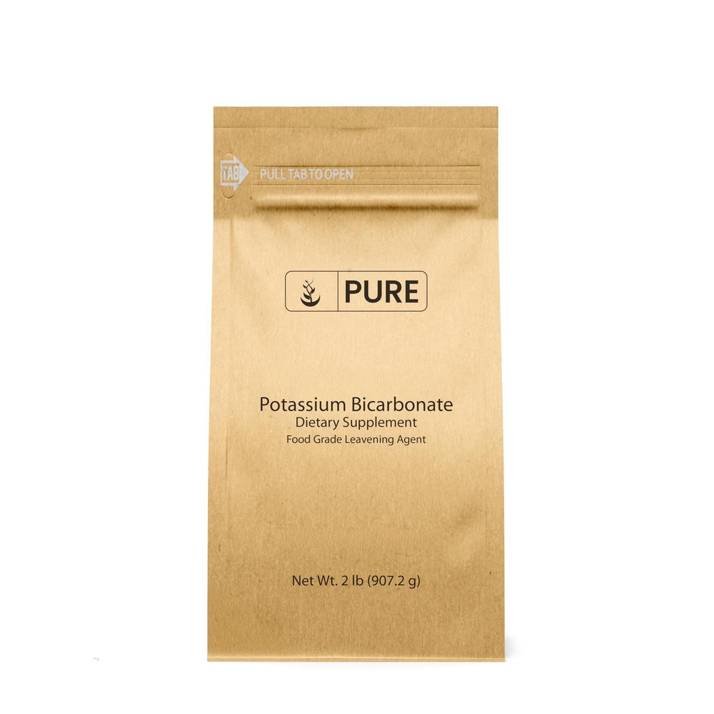 Pure Original Ingredienser Kalium Bicarbonat (2 LB) Natural, Food Safe, Electrolyte, Leavening