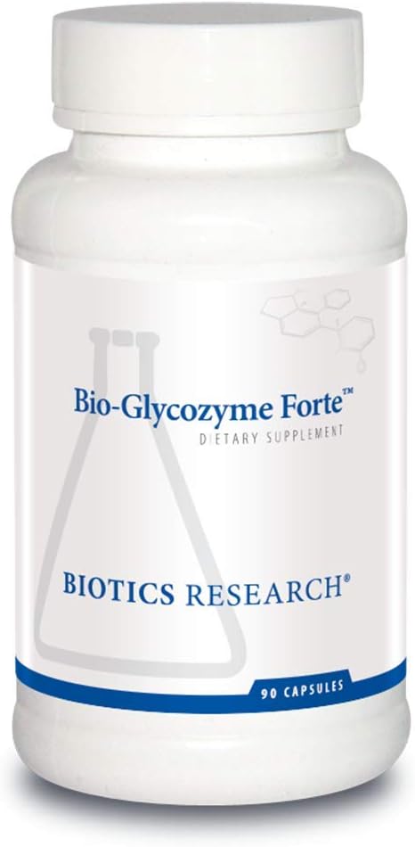 Bio Glycozyme Forte Multivitamin til Glycolytic Support, Vanadium, Zink, Chrom, Mangan, Inositol, Catalase, Sund Metabolisme og Homocystein 90 Kapsler