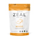 Zurvita Zeal for Life Wellness Drink Mix - Mango Flavor - Gluten- Free, Vegan, med Biotin, Vitaminer B12, C, D, E, Jern, Magnesium - 30 Servere (420g)