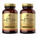 Solgar Ester- C Plus 500 mg C-vitamin (Ascorbat Complex) - 100 Vegetabilske kapsler, pakke af 2 - Antioxidant & immunforsvar - ikke GMO, Vegan, Gluten Free, Kosher - 200 Total Servering