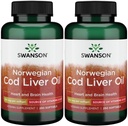 Swanson Cod Lever Oil 1250 Iu A / 135 Iu D 250 Sgels (2 Pack)