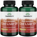 Swanson Cod Lever Oil 1250 Iu A / 135 Iu D 250 Sgels (2 Pack)