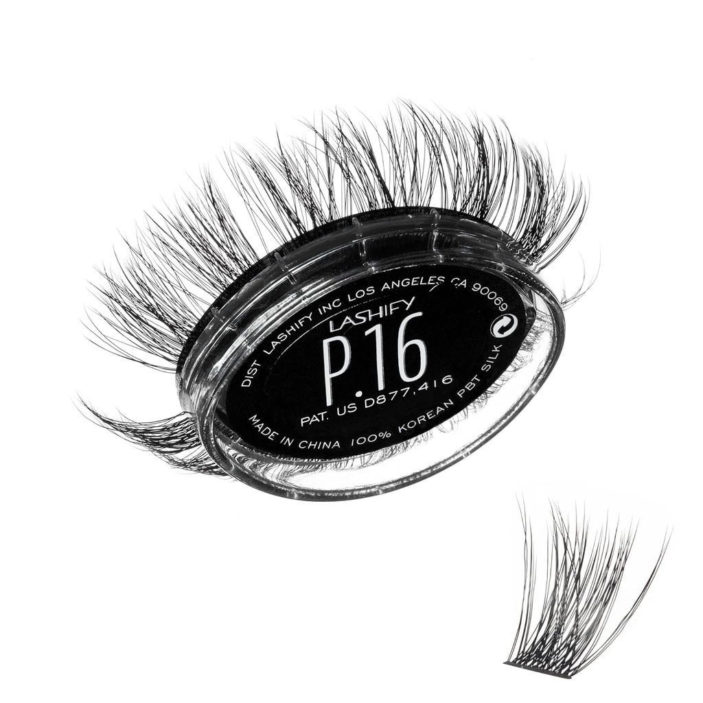 Lashify Prushy 16mm Gossamer Lashers in Black, Easy DY False Lasher for en Volumente endnu stadig naturlige look