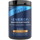 Zeal Naturals Pre-Workout Electrolyte + Energy Powder Drink Mix (90 Servering • 124; Peach Mango)