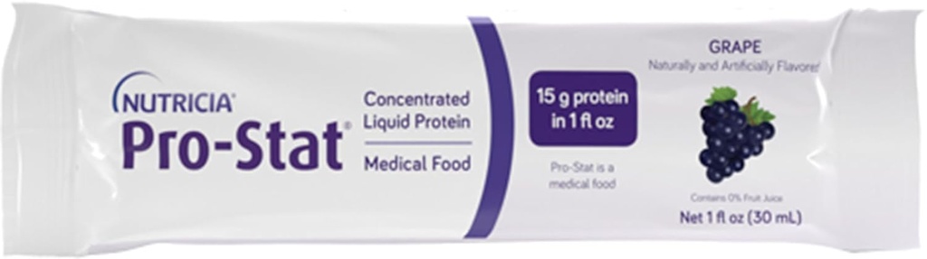 Pro- statsugar Free Grape, 1 oz Packets, High Protein Supplement, 96 Greve, Lactose- Free, Gluten- Free, Soy- Free