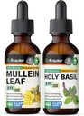 BIO KRAUTER Mullein Tinktur 2 Fl. Oz. & Holy Basil Tinktur 2 Fl. Oz.