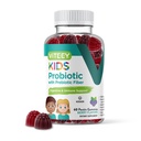 Viteey Probiotic Gummies for Kids Plus Prebiotics Fiber - 2 milliarder CFU 'er - fordøjelsessygdomme, Gut Health, Forstoppelse Relief for Kids Support - Vegan, Gelatine Free - Chewable Probiotic Berry Flavored