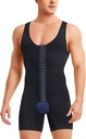 Mænd Shapewear Tummy Control Bodysuit Waist Trainer Full Body Shaper Fajas Compression Shirts Shorts Slim Belly
