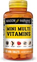 MASON NATURAL Mini Multi Vitaminer, Vitaminer A, C, D3, E, B1, B2, B3, B6, B12, Folate og Calcium til total sundhed, 100 Day Supply