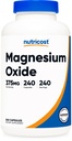 Nutricost Magnesiumoxid 375mg, 240 kapsler - 210mg Magnesium, non- GMO, gluten fri