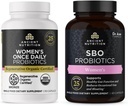 Ancient Nutrition Regenerative Organic Certified Probiotika, Women 's Once Daily, 30 Count + SBO Probiotika, Women' s, 60 Count