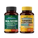 Sandhu Herbals Seamoss & Gurkemeje Curcumin med Bioperine Kapsler