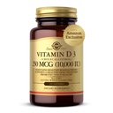 Solgar vitamin D3 Cholecalciferol 250 MCG 10000 IE Softgels Hjælper med at bevare sunde knogler tænder immunsystem support non-GMO Gluten, Dairy Free Serveringer, 180 Greve