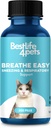 Cat Respiratory Comfort Supplement - Natural Breathe Easy Feline Support for All Seasons, Hoste, Occasional Nasal Stuffiness and Sneezing - 400 Odorless, Easy- to- Administrer Tastless Pills