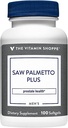 The Vitamin Shoppe Saw Palmetto Plus - tillæg for prostata sundhed - 160mg af Saw Palmetto Extract med fremragende kilde til zink, E-vitamin og B6 (100 Softgels)