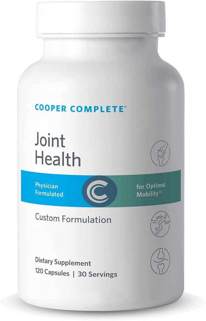 Cooper Complete - Joint Health Supplement - Glucosamin, Chondroitin, Gelatine, Bromelain - 30 Servere per flaske. Pakning med 3