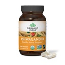 ORGANISK INDIA Ashwagandha Kapsler - Organic Ashwagandha Supplement - Vegan Ashwagandha Root, Gluten- Free, Kosher, Non- GMO, Understøtter Stress Relief, energi og søvn - 60 Kapsler