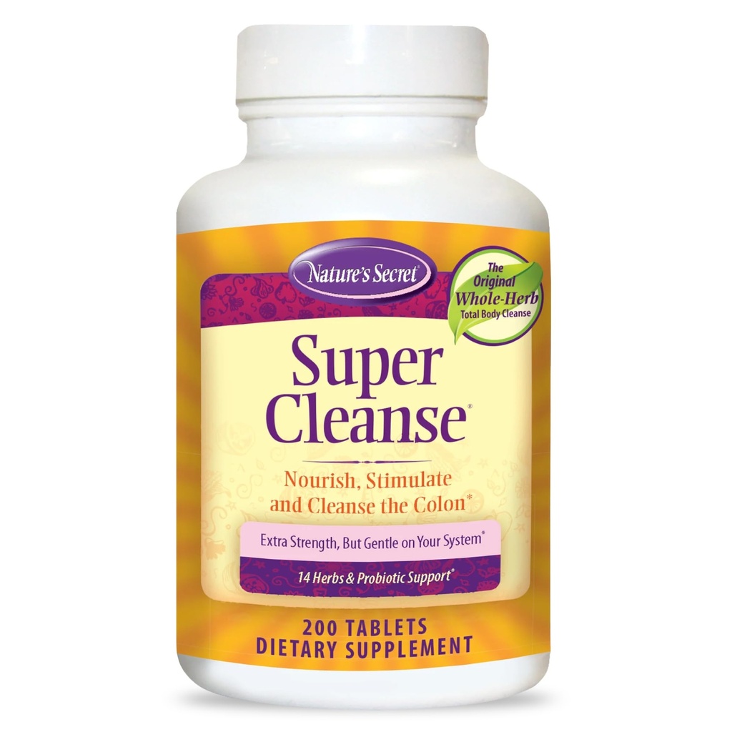 Nature 's Secret - Super Cleanse, 200 tabletter