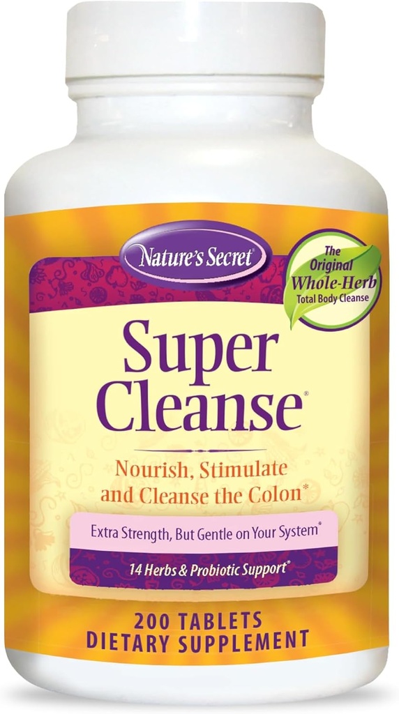 Nature 's Secret - Super Cleanse, 200 tabletter