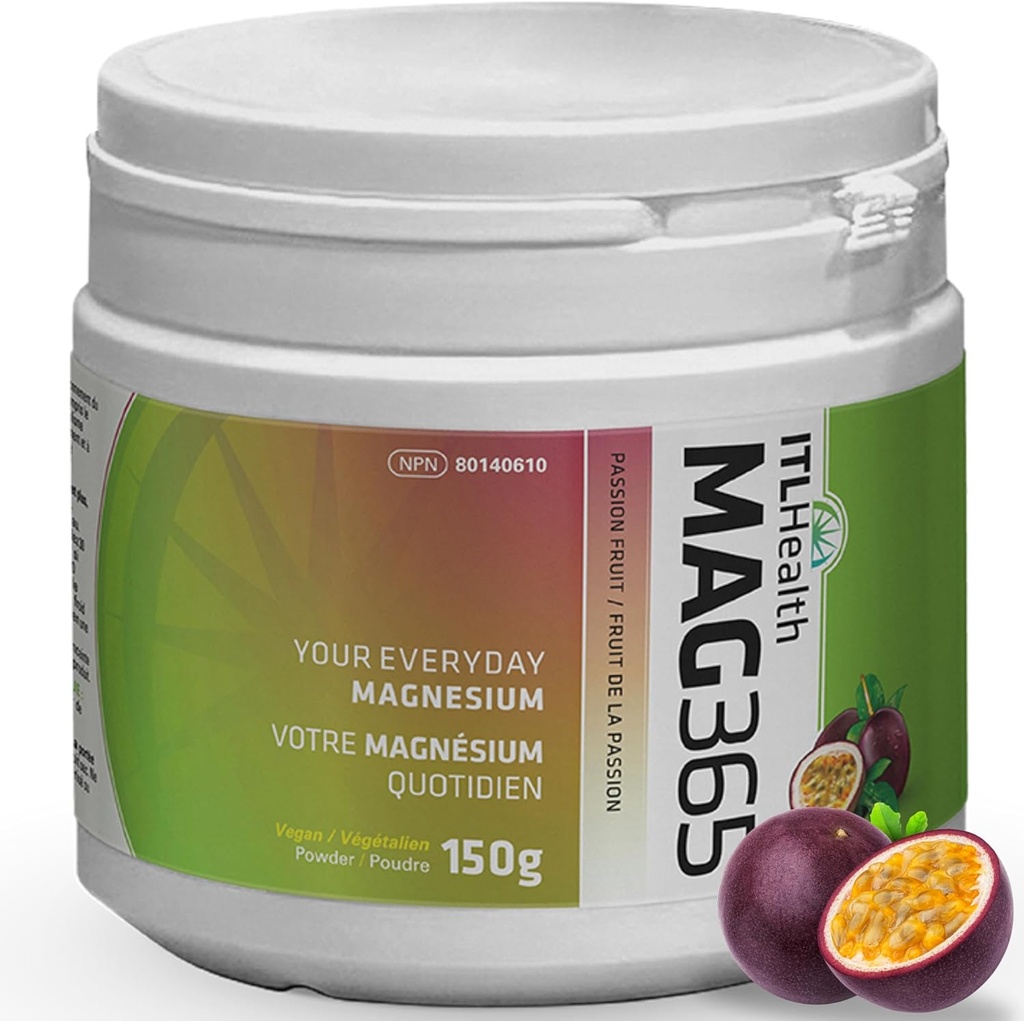 MAG365 Pure Ionic Magnesium Citrate Powder - Natural & Bioavailable Water- Opløseligt supplement med Citronsyre - understøtter energi, muskel, ben & hjerte funktion