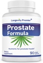 Longevity Prostata Formel med Standardized Saw Palmetto Extract, Ekstra Sength for Prostata Sundhed og Hårtab Forebyggelse