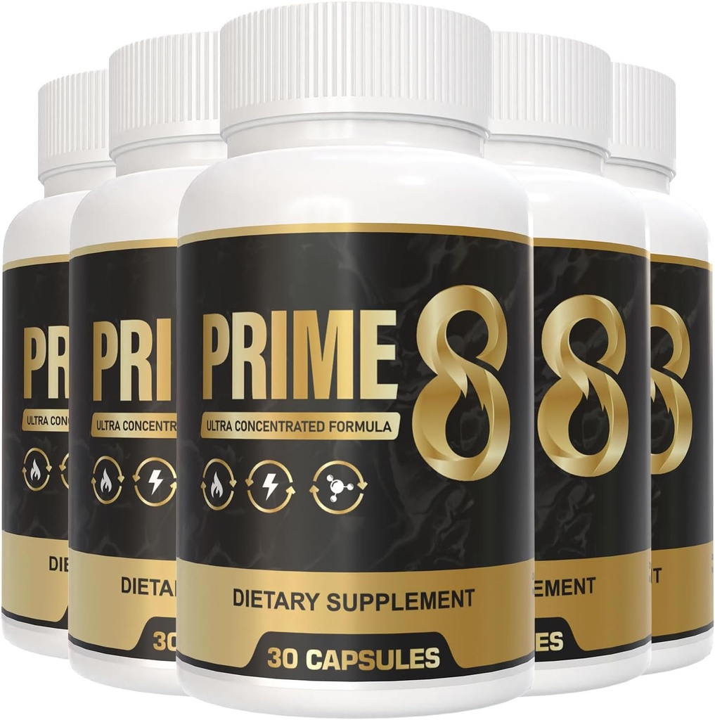 PRIME 8 100% Autentiske Original Note 124; Prime8 Officiel formel (5 Pack) for 150 dage