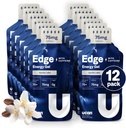 UCAN Edge Energy Gel Shots, Vanilla Latte + koffein (12, 2 Ounce Packets) til løb, træning, træning, Fitness, Cykling, Crossfit Medic124; Sugar- Free, Vegan, & Keto Friendly Energy