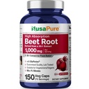 NusaPure Beet Root Capsules, 1000 mg, 150 Veg Capsules (Non-GMO, Vegan)