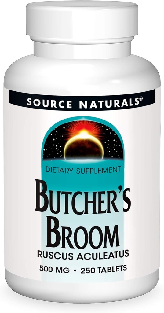 Source Naturals Butcher 's Broom Kosttilskud - Ruscus Aculeatus - 250 tabletter