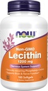 Now Supplements, Lecithin 1200 mg med naturligt forekommende Phosphatidylcholin, 100 Softgels