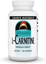 Source Naturals L- Carnitin 500 mg for metabolisk energi - 120 kapsler