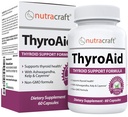 ThyroAid # 1 thyroideastøtte Supplement 124; Natural Herbal Thyroidea Formel med jod (Kelp), Ashwagandha, L- Tyrosine & Mere; Support Thyroidea Health & Energy Levels
