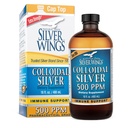 Natural Path Silver Wings Kolloid Sølv 500ppm (2.500mcg) immunforsvar Supplement 16 fl. oz.