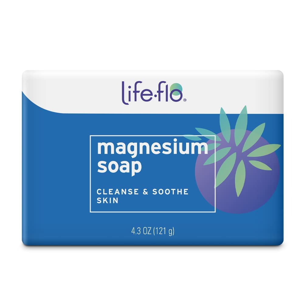 LIFE- FLO Magnesium Bar Sæbe Budd124; Super koncentreret med Calming Magnesium Chlorid, Plus Coconut og Avocado Oliils