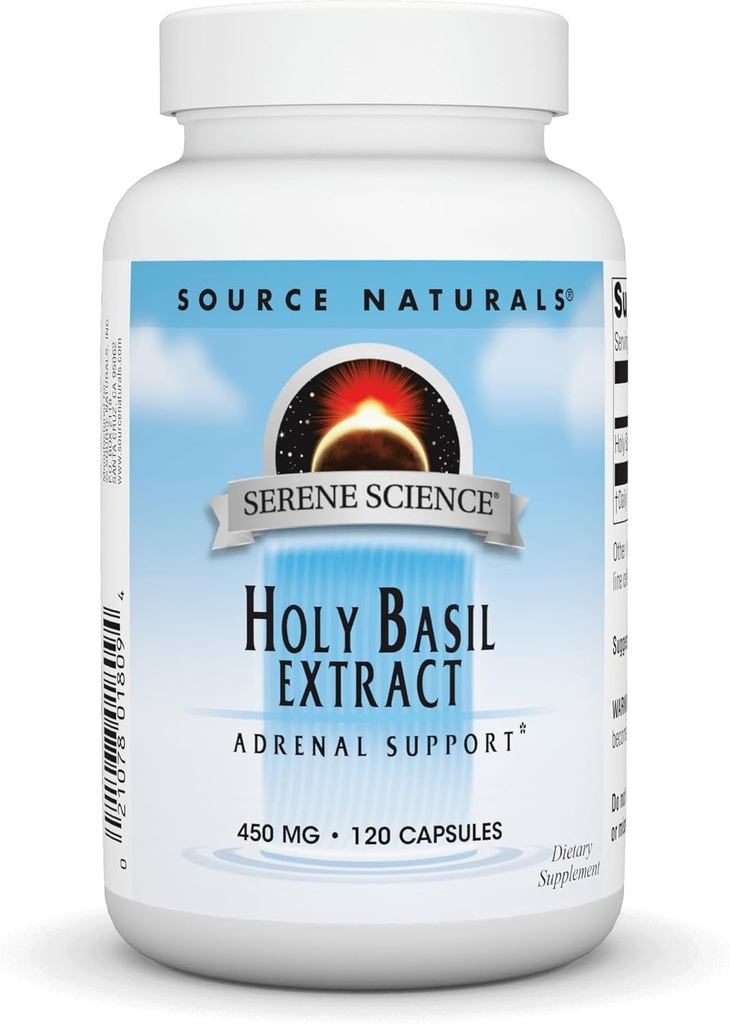 Kilde Naturals Holy Basil Extract, Adrenal Support * 450 mg - 120 kapsler